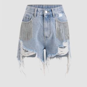 Denim light blue Shorts
